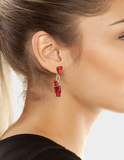 Betsey Johnson Recommended | YEAR OF THE HORSE DROP EARRINGS RED Women's Chinese New Year Horse Drop Earrings