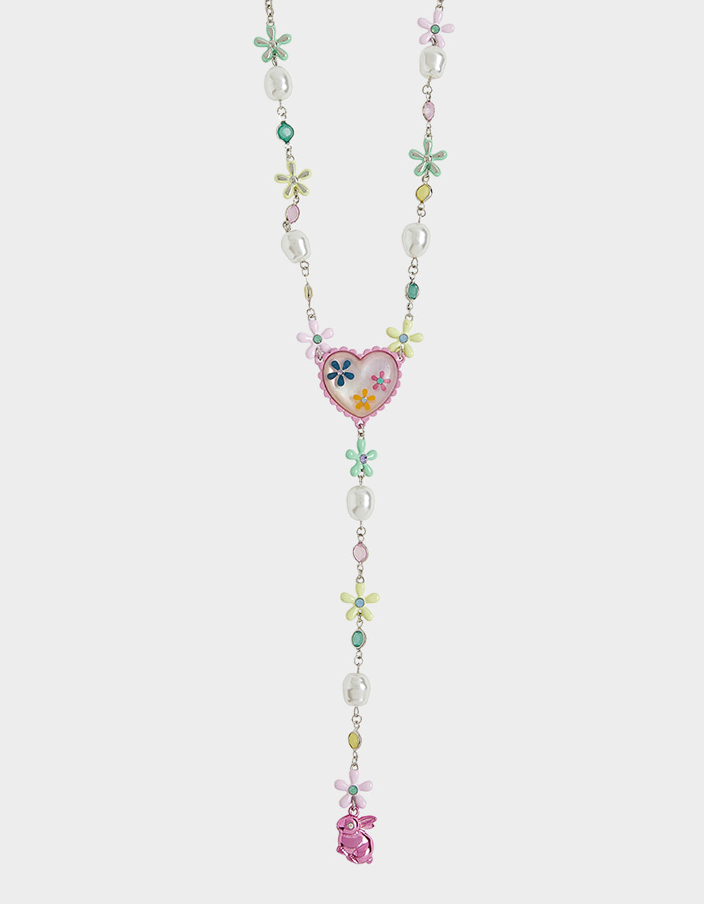 Betsey Johnson Best Price | HOP TO IT FLOWER EGG Y NECKLACE MULTI