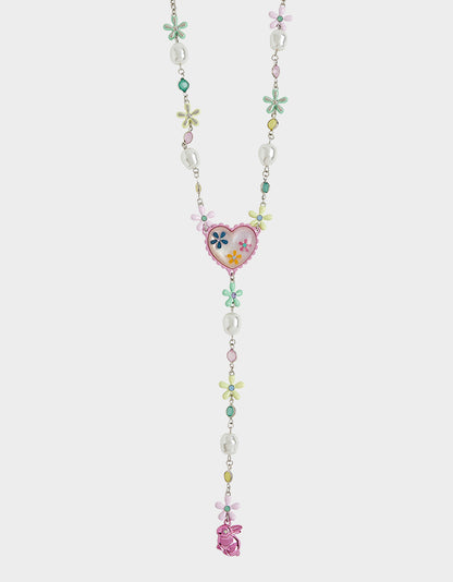 Betsey Johnson Best Price | HOP TO IT FLOWER EGG Y NECKLACE MULTI