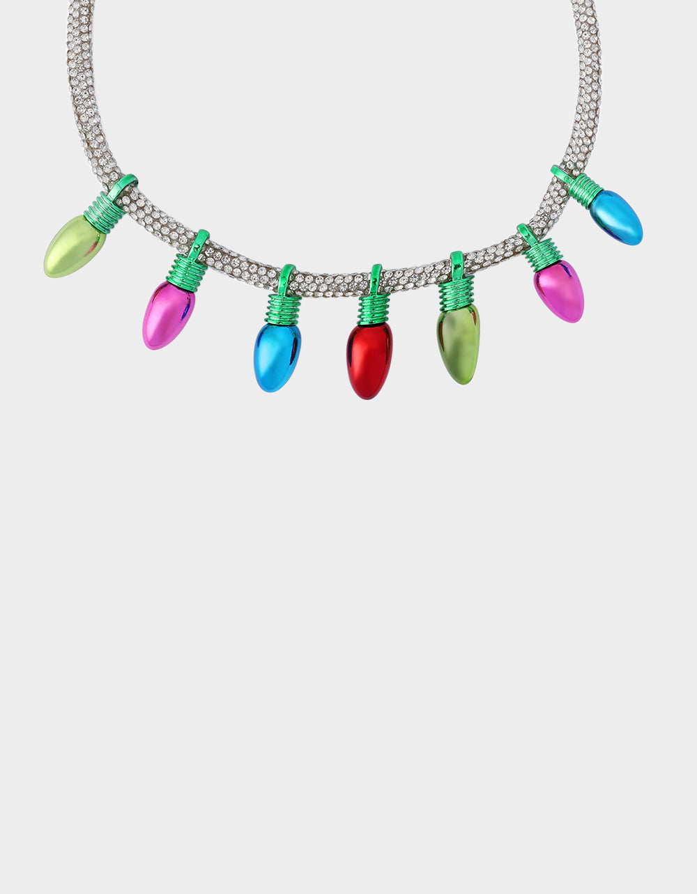 Betsey Johnson Featured | MULTI LIGHT BIB NECKLACE Women's Christmas-Themed Lights Bib Necklace