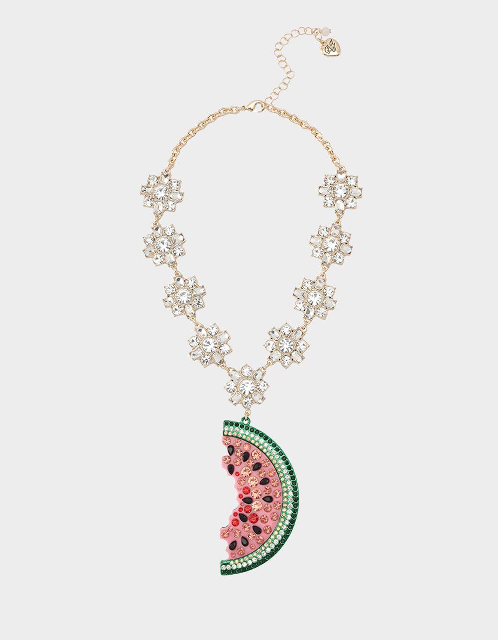 Betsey Johnson Great Value | BETSEYS BACKYARD WATERMELON PENDANT MULTI Women's Watermelon Rhinestone Pendant Necklace