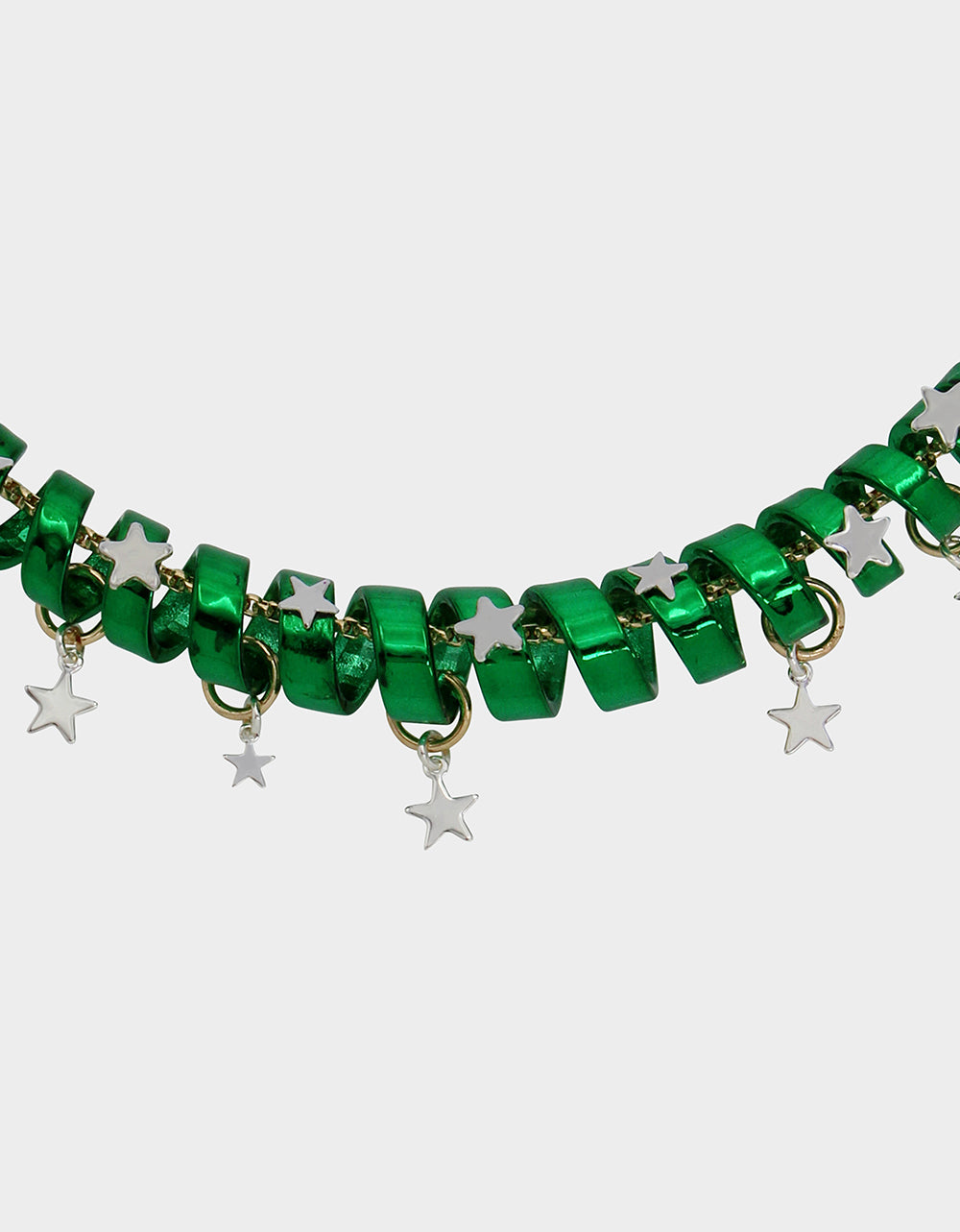 Betsey Johnson Trusted | BETSEYS HOLIDAY COIL NECKLACE GREEN