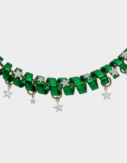 Betsey Johnson Trusted | BETSEYS HOLIDAY COIL NECKLACE GREEN