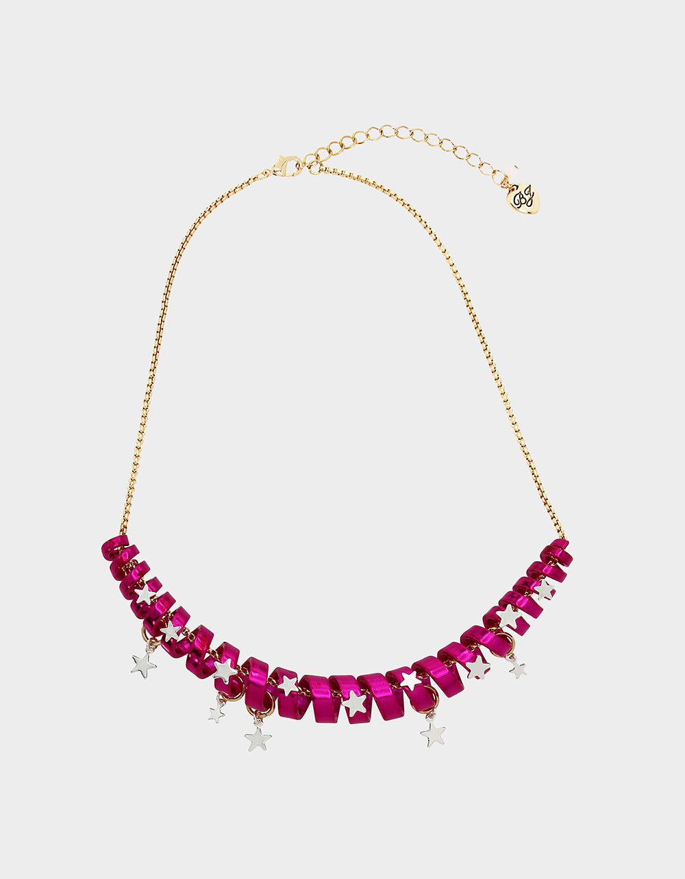 Betsey Johnson Premium | BETSEYS HOLIDAY COIL NECKLACE PINK