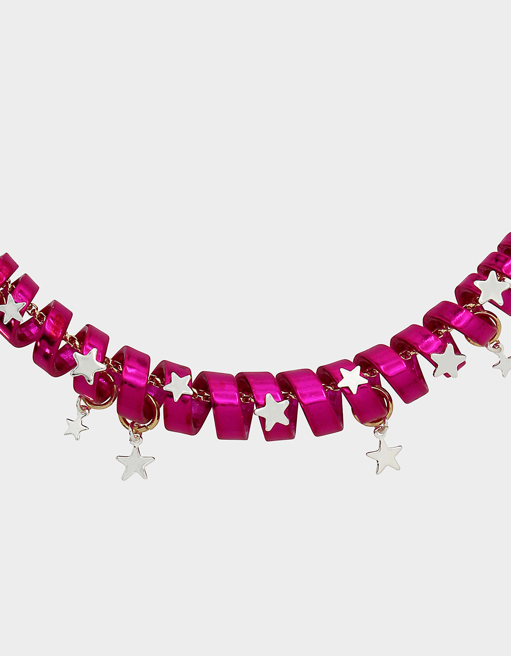 Betsey Johnson Premium | BETSEYS HOLIDAY COIL NECKLACE PINK