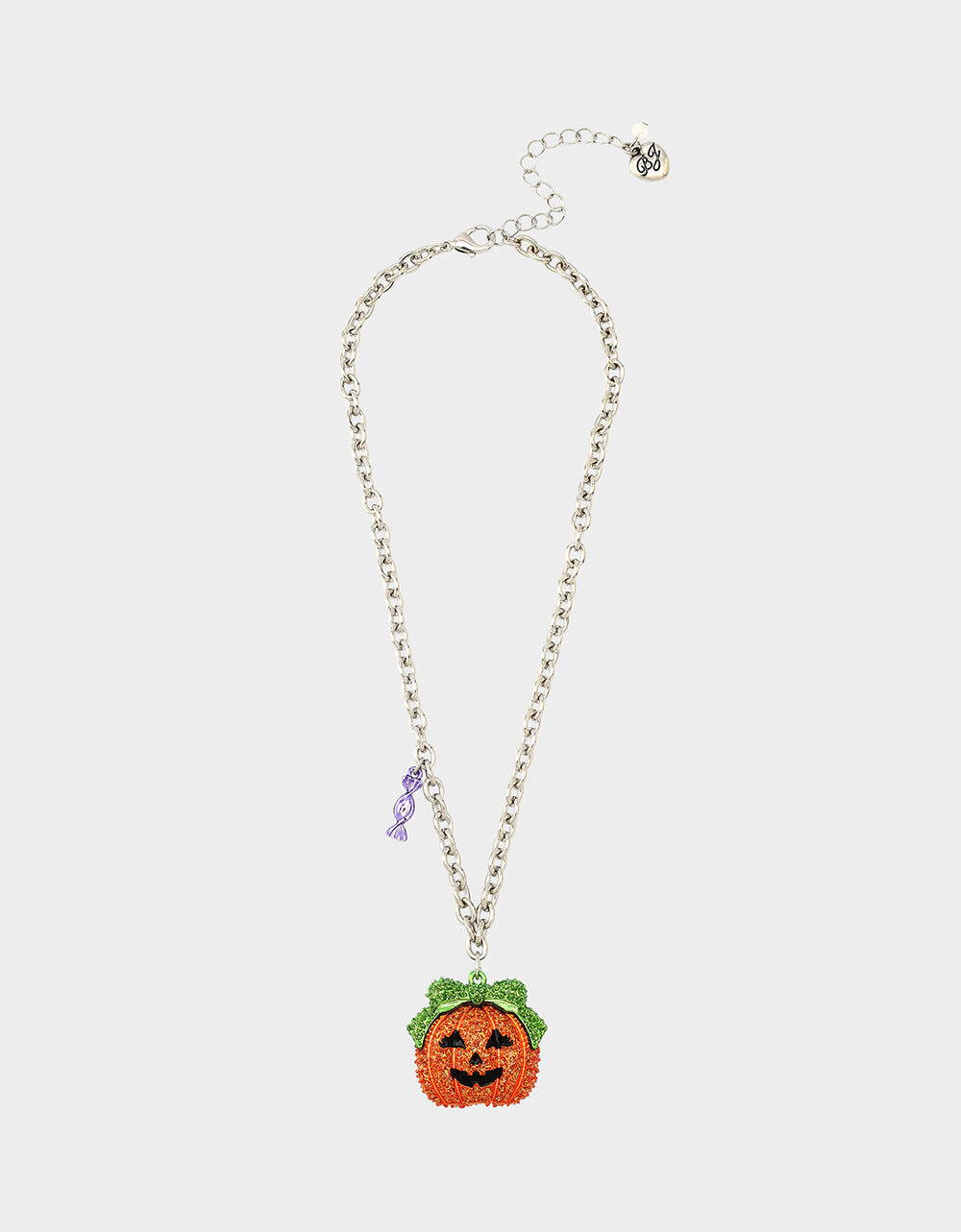 Betsey Johnson Trusted | PUMPKIN PENDANT NECKLACE ORANGE Women's Halloween-Themed Pumpkin Rhinestone Pendant Necklace