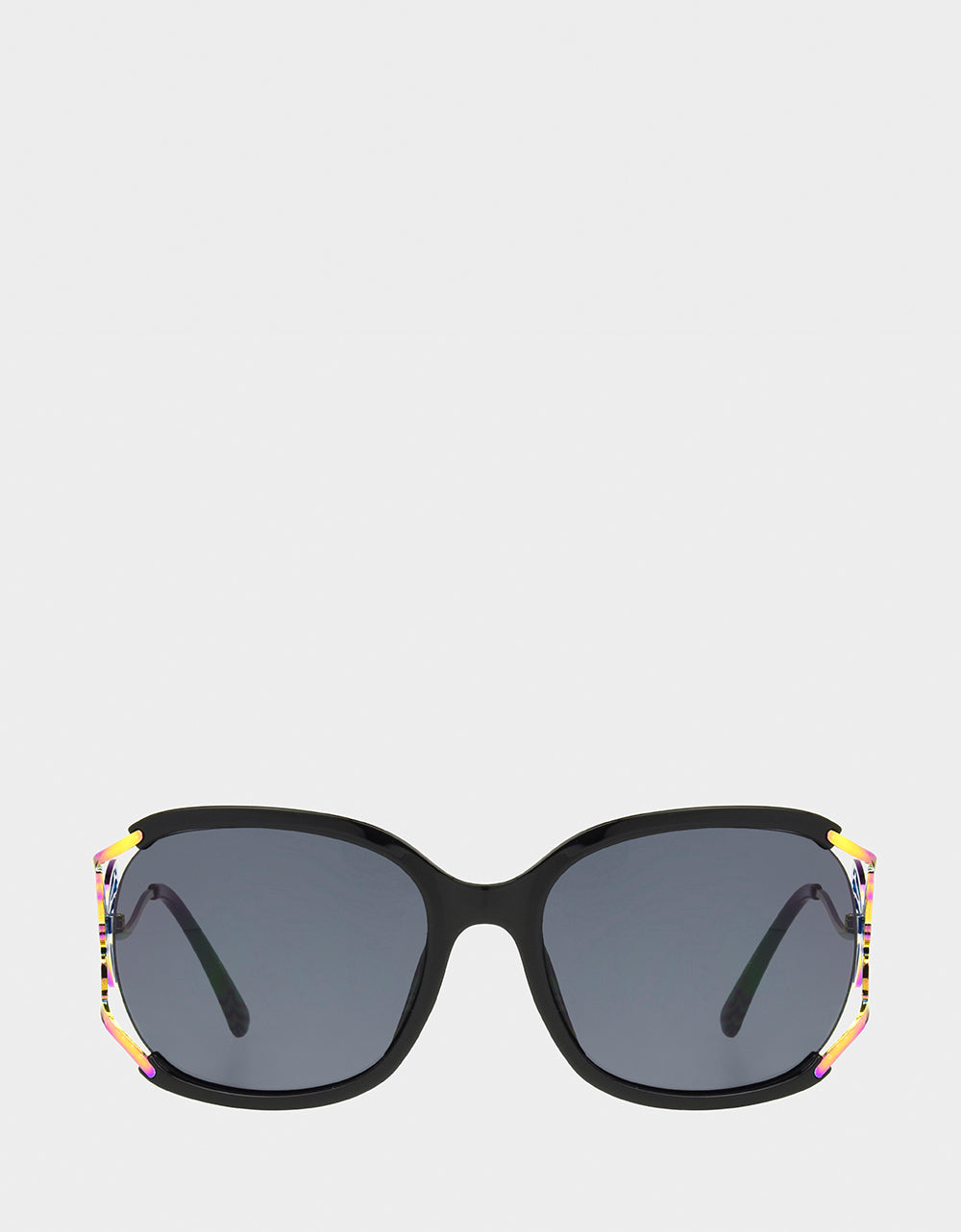 Betsey Johnson Discount | BLAZING STAR SUNGLASSES BLACK Women's Black Rainbow Butterfly Sunglasses