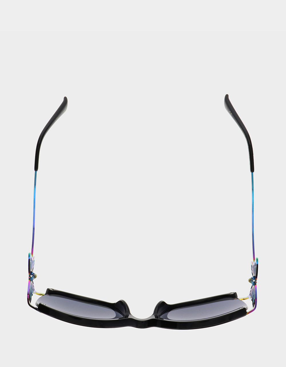 Betsey Johnson Discount | BLAZING STAR SUNGLASSES BLACK Women's Black Rainbow Butterfly Sunglasses