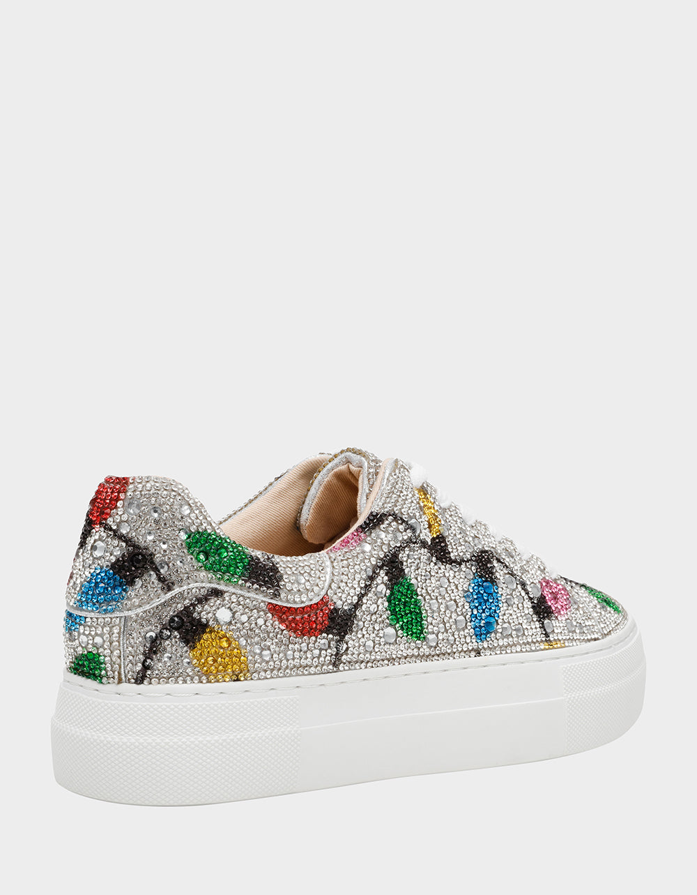 Betsey Johnson Exclusive | MOMMY & ME MULTI LIGHTS HOLIDAY BUNDLE Women's and Kid's Rhinestone Christmas Multicolor Lights Sidny Matching Sneakers