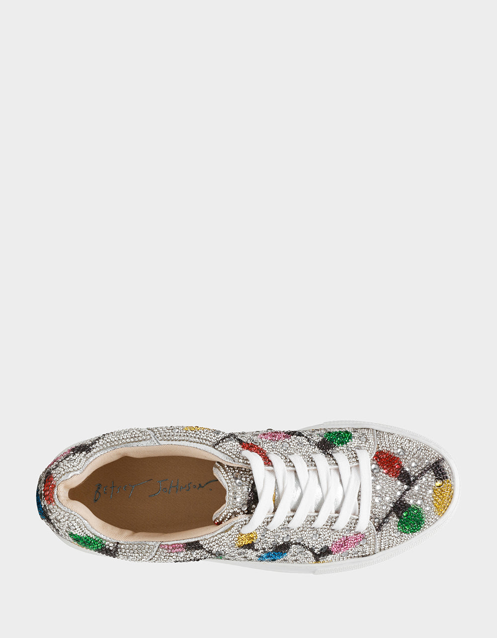 Betsey Johnson Exclusive | MOMMY & ME MULTI LIGHTS HOLIDAY BUNDLE Women's and Kid's Rhinestone Christmas Multicolor Lights Sidny Matching Sneakers