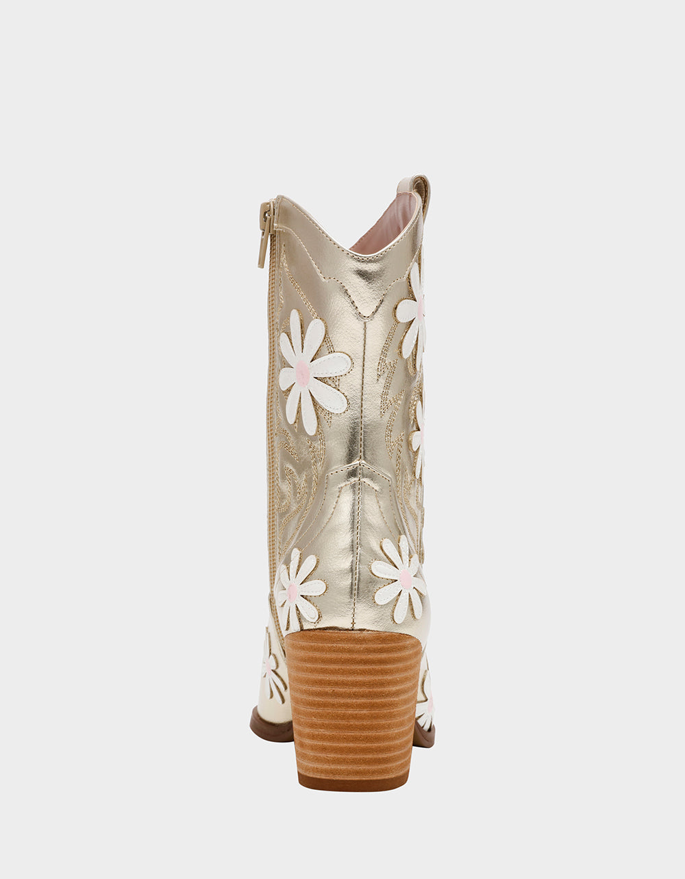 Betsey Johnson Discount | TEDDYY GOLD Western Pointed-Toe Ankle Boot