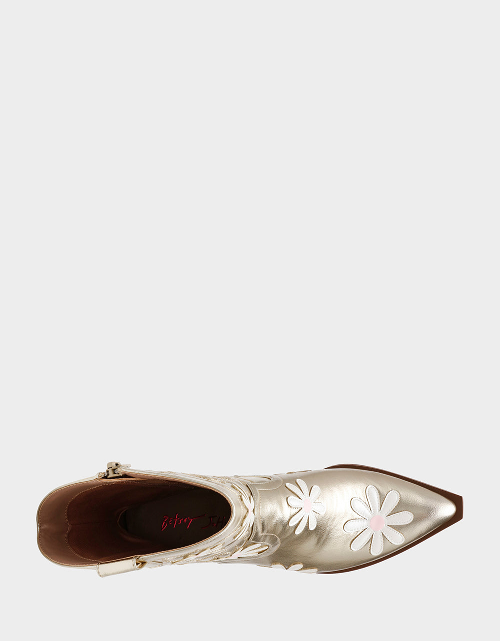 Betsey Johnson Discount | TEDDYY GOLD Western Pointed-Toe Ankle Boot