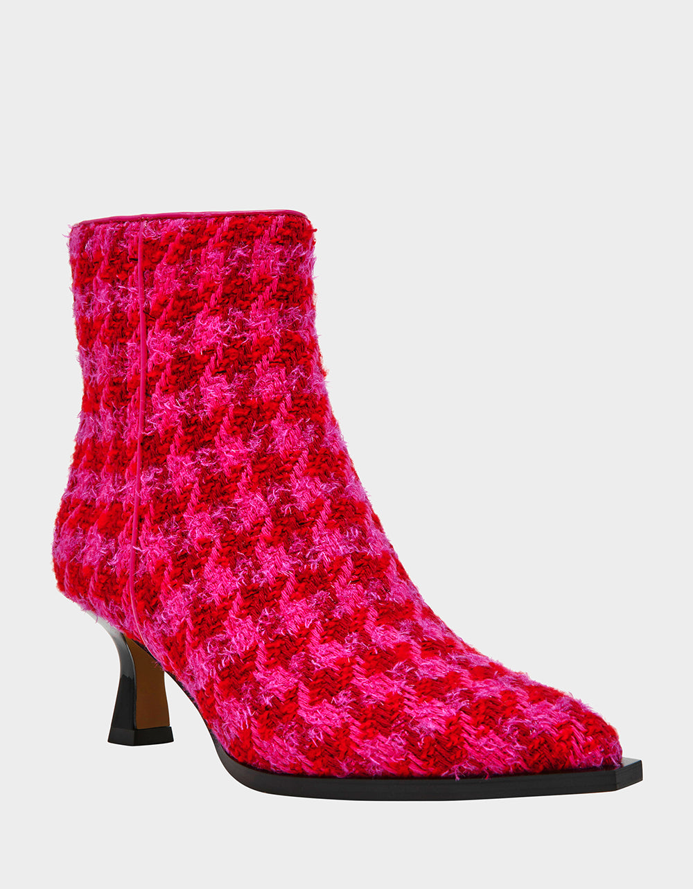 Betsey Johnson New | LOUISA FUCHSIA MULTI Women's Pointed Toe Kitten Heel Ankle Bootie
