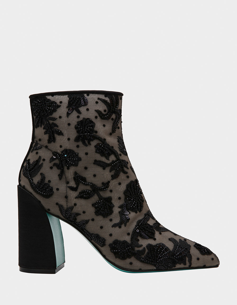 Betsey Johnson Discount | MERRI BLACK Mesh Bootie