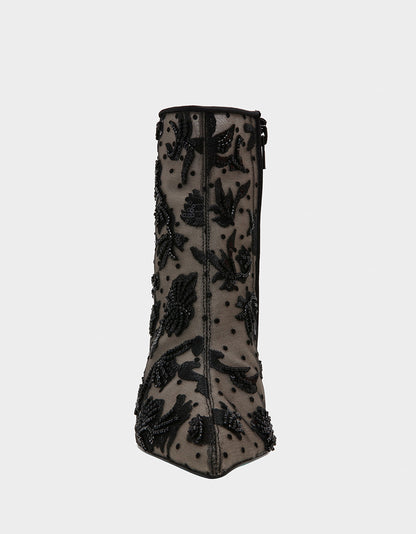 Betsey Johnson Discount | MERRI BLACK Mesh Bootie