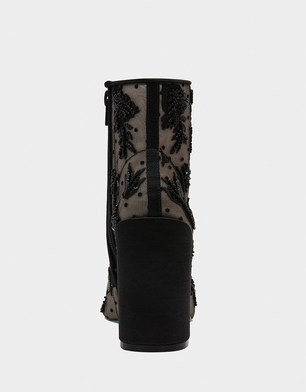 Betsey Johnson Discount | MERRI BLACK Mesh Bootie