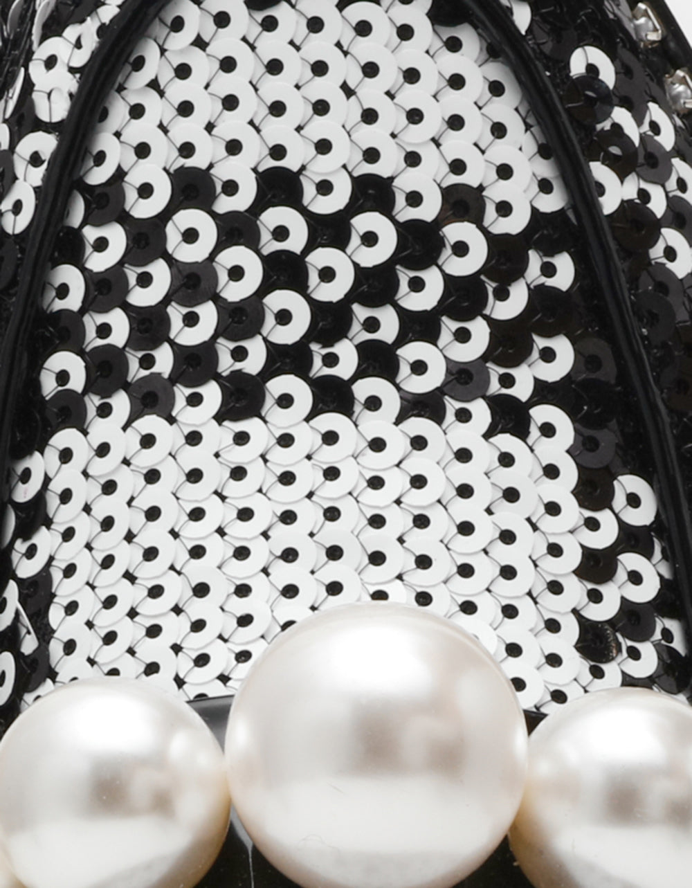 Betsey Johnson Premium | HARLOE BLACK WHITE PLAID Platfrom Pearl Embellished Women's Loafer