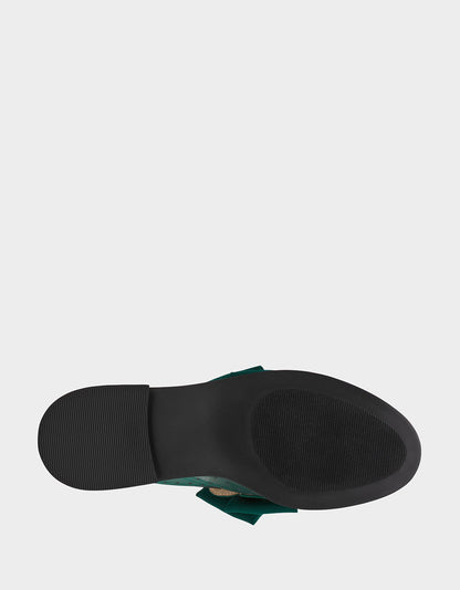 Betsey Johnson Exclusive | SETH EMERALD Women's Mesh Pearl Bow Slip-On Loafer