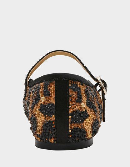 Betsey Johnson Sale | LOREL LEOPARD Women's Leopard Mary Jane Ballet Flat