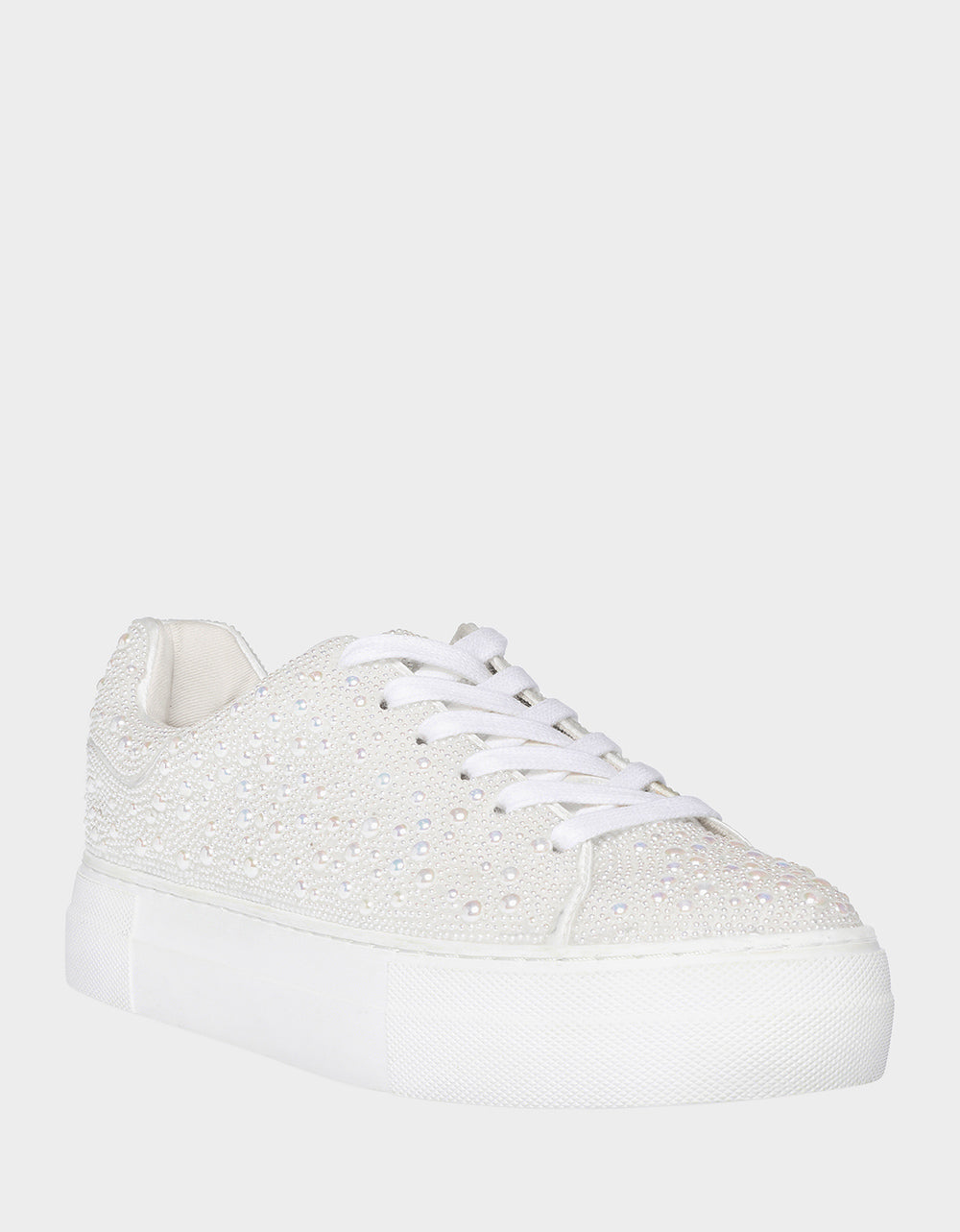 Betsey Johnson Featured | SB-SIDNY IVORY Pearl Sneaker