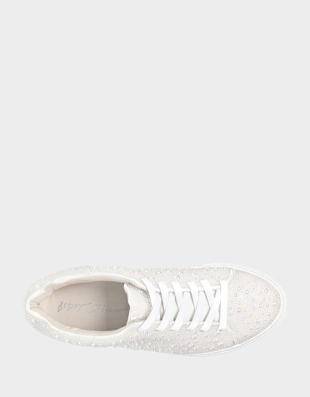 Betsey Johnson Featured | SB-SIDNY IVORY Pearl Sneaker