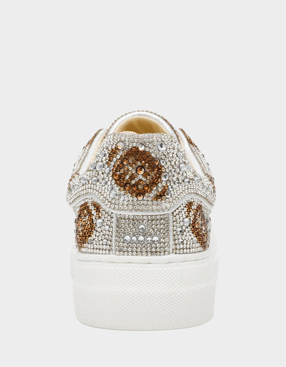Betsey Johnson Quality | THE BIG GAME BUNDLE Women's Football Rhinestone Sneakers, Earrings, and Necklace Set