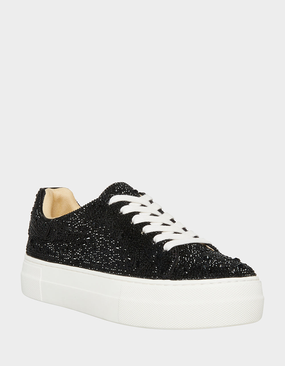 Betsey Johnson Recommended | SB-SIDNY BLACK Rhinestone Sneaker