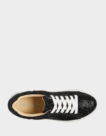 Betsey Johnson Recommended | SB-SIDNY BLACK Rhinestone Sneaker