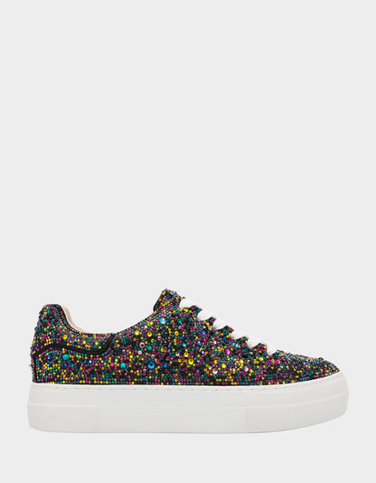 Betsey Johnson Best Price | SIDNY BLACK MULTI Women's Sneaker