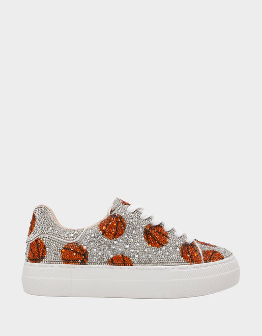 Betsey Johnson Discount | SB-SIDNY BASKETBALL Women's Rhinestone Basketball Sneaker