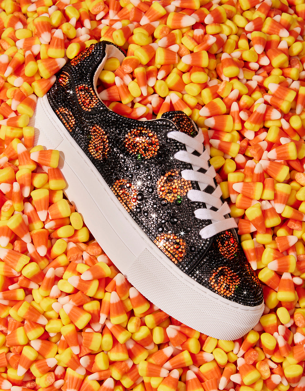Betsey Johnson New | SIDNY PUMPKIN Print Sneakers