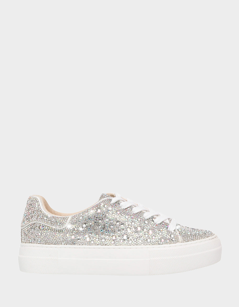 Betsey Johnson Best Price | SIDNY RHINESTONES Lace Up Sneakers