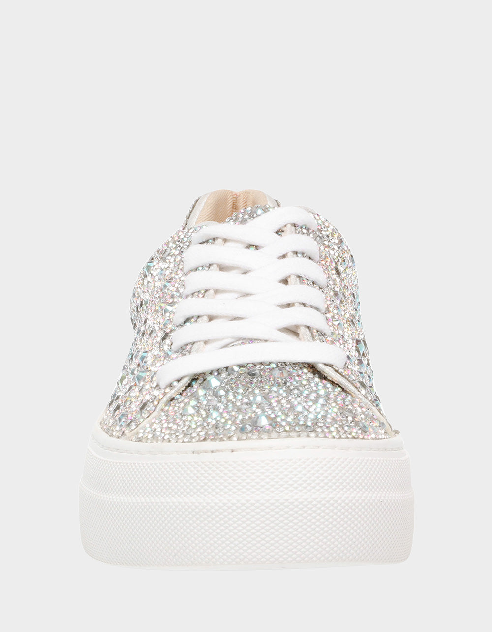 Betsey Johnson Best Price | SIDNY RHINESTONES Lace Up Sneakers