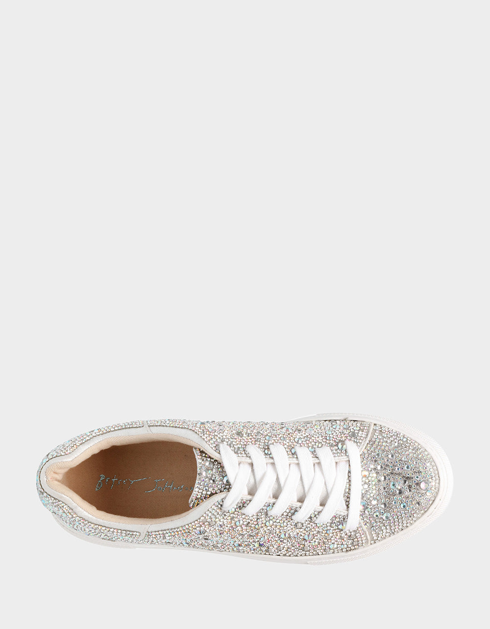 Betsey Johnson Best Price | SIDNY RHINESTONES Lace Up Sneakers