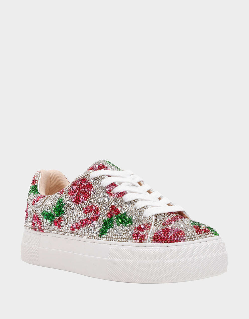 Betsey Johnson Hot Sale | SIDNY HOLLY Women's Christmas Holly Sneaker