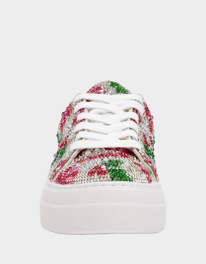 Betsey Johnson Hot Sale | SIDNY HOLLY Women's Christmas Holly Sneaker