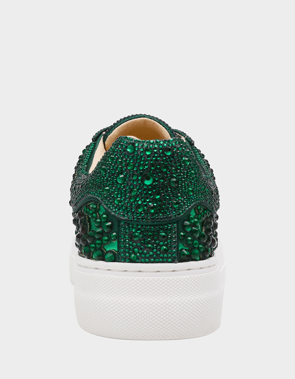 Betsey Johnson Popular | REILY EMERALD Platform Low-Top Lace-Up Rhinestone Women's Sneaker