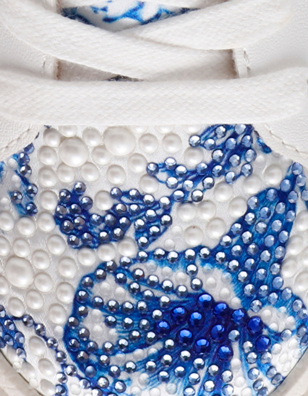 Betsey Johnson Value | DAMON WHITE/BLUE FLORAL Women's Blue Floral Sneaker