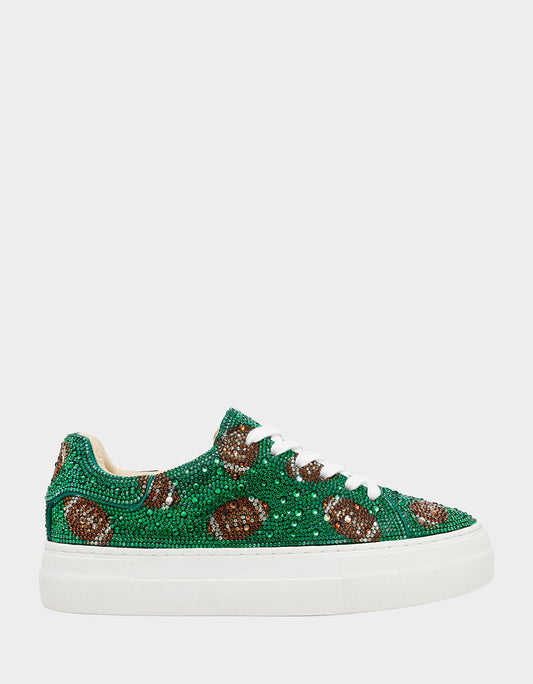 Betsey Johnson Smart Buy | SIDNY GREEN FOOTBALL Women's Football Sneaker