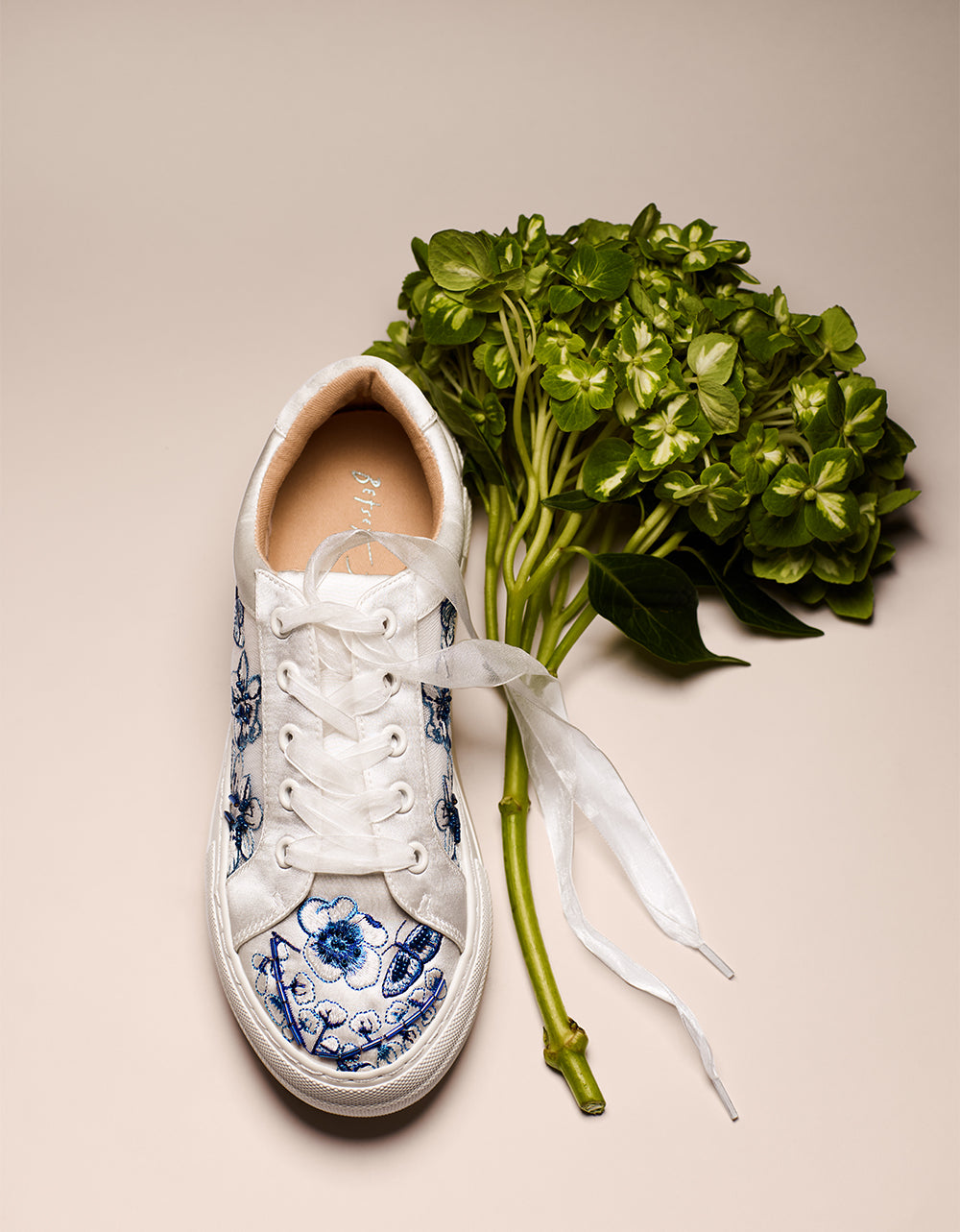 Betsey Johnson Great Value | NINO BLUE FLORAL Platform Low-Top Lace-Up Sneakers