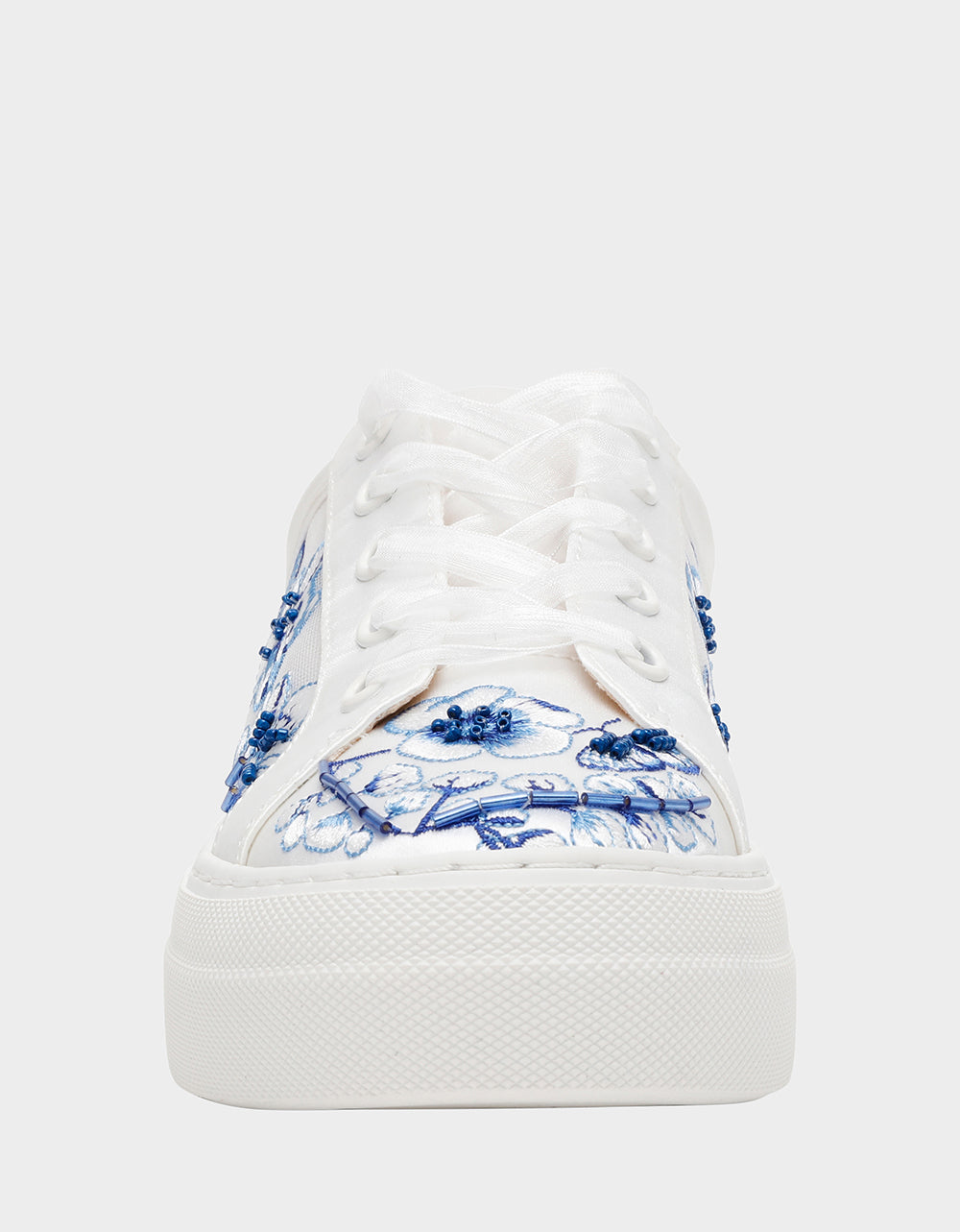 Betsey Johnson Great Value | NINO BLUE FLORAL Platform Low-Top Lace-Up Sneakers