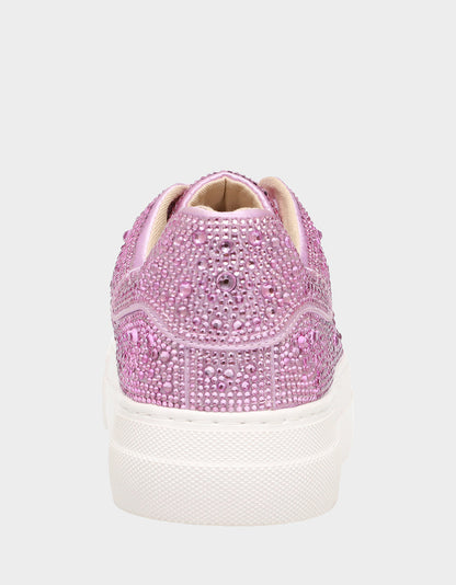 Betsey Johnson Sale | SIDNY LIGHT PINK Rhinestone Sneaker