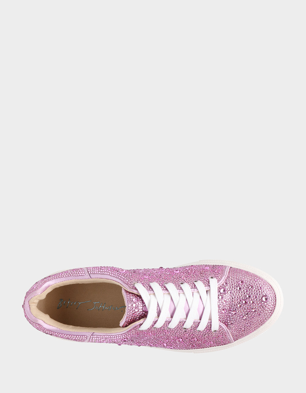 Betsey Johnson Sale | SIDNY LIGHT PINK Rhinestone Sneaker