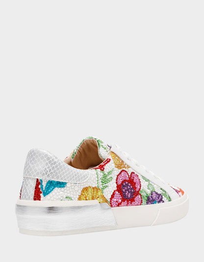 Betsey Johnson Sale | DAMON BRIGHT MULTI Women's Multicolor Floral Sneaker