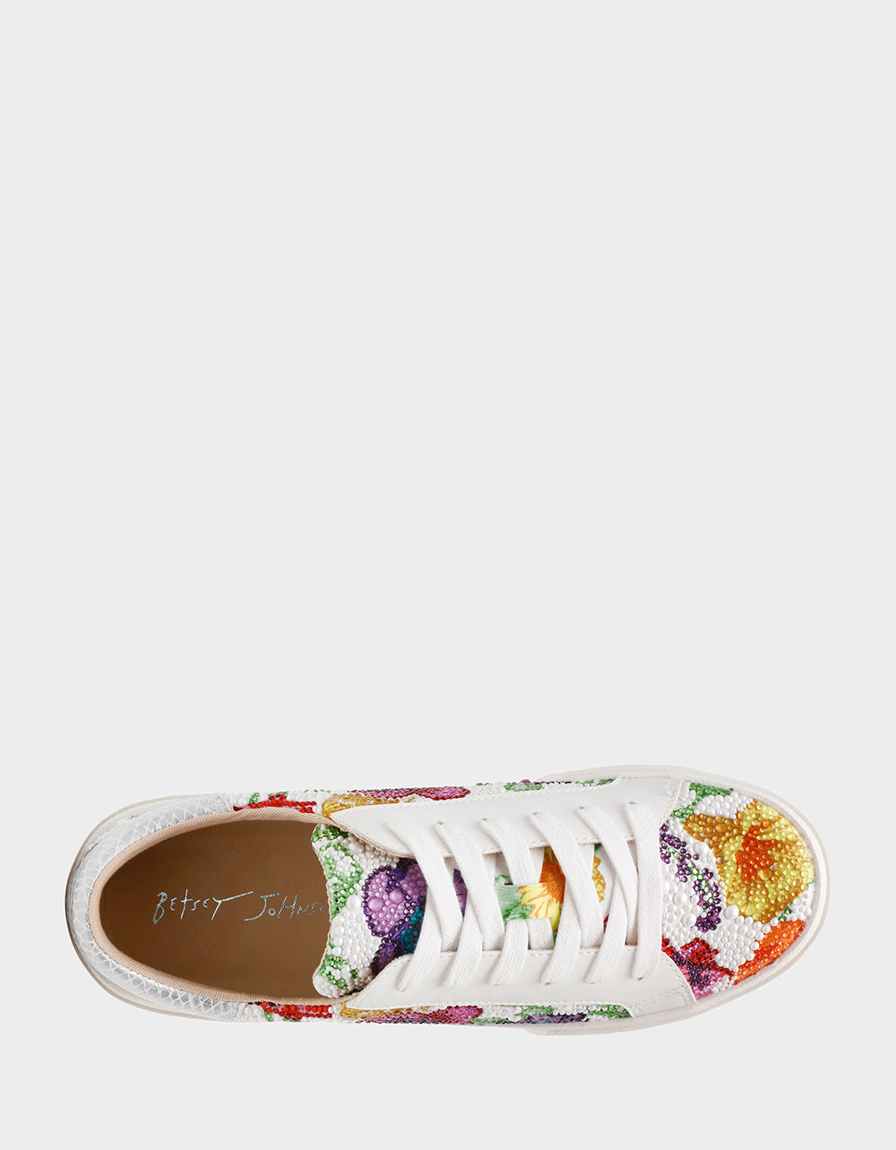 Betsey Johnson Sale | DAMON BRIGHT MULTI Women's Multicolor Floral Sneaker