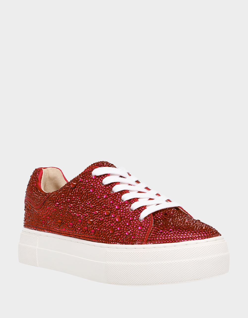 Betsey Johnson Smart Buy | SIDNY RED Rhinestone Sneaker