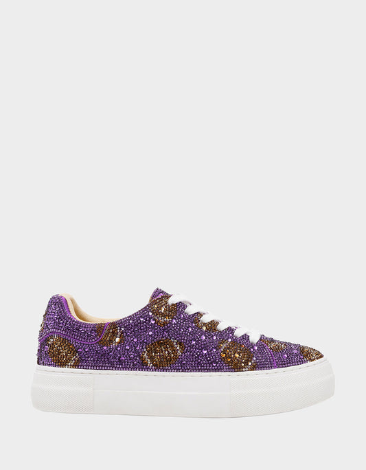 Betsey Johnson Best Price | SIDNY PURPLE FOOTBALL Women's Football Sneaker