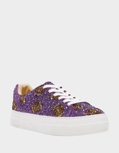 Betsey Johnson Best Price | SIDNY PURPLE FOOTBALL Women's Football Sneaker
