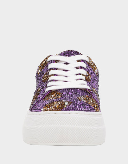 Betsey Johnson Best Price | SIDNY PURPLE FOOTBALL Women's Football Sneaker