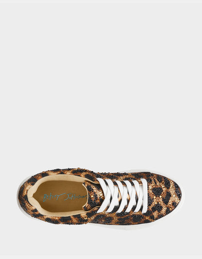 Betsey Johnson Premium | SIDNY LEOPARD Women's Leopard Sneaker